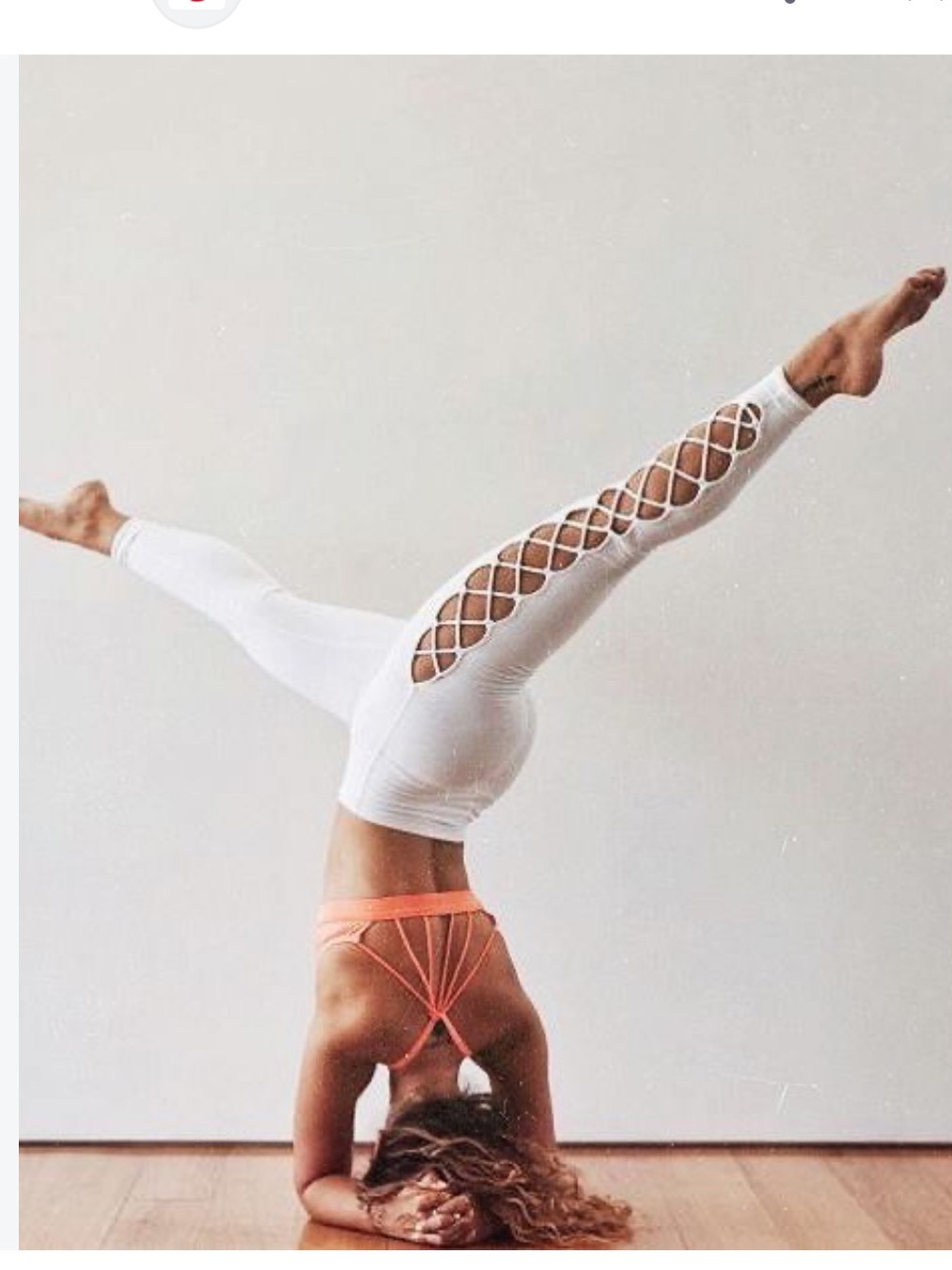 Alo Yoga Interlace Leggings in Mint Green